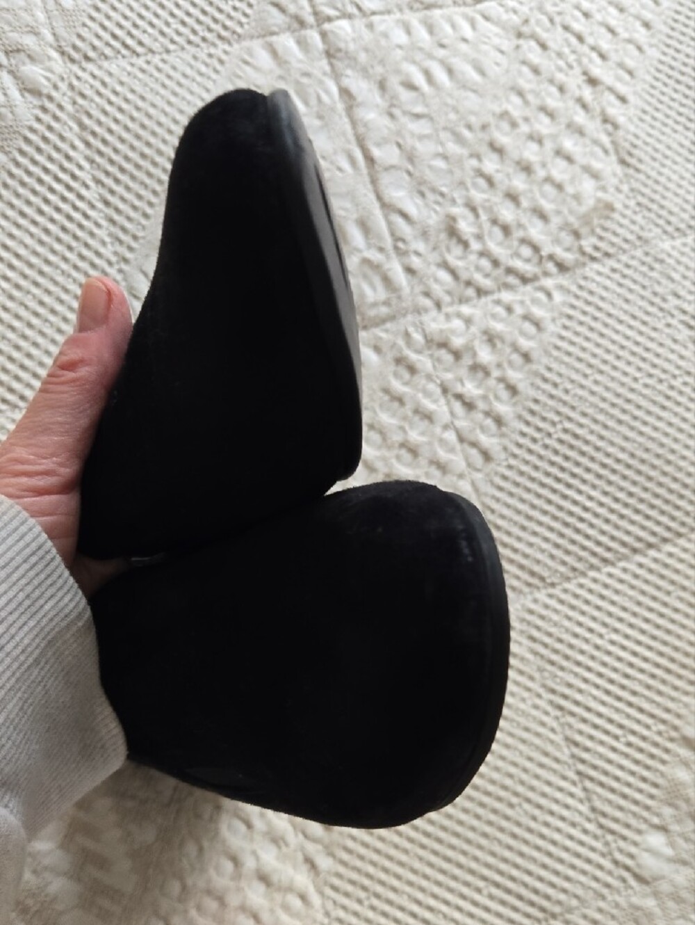 David Tate Black Suede Slip-On Loafers Normcore Elevated Basic Classic 8N - Picture 5 of 8
